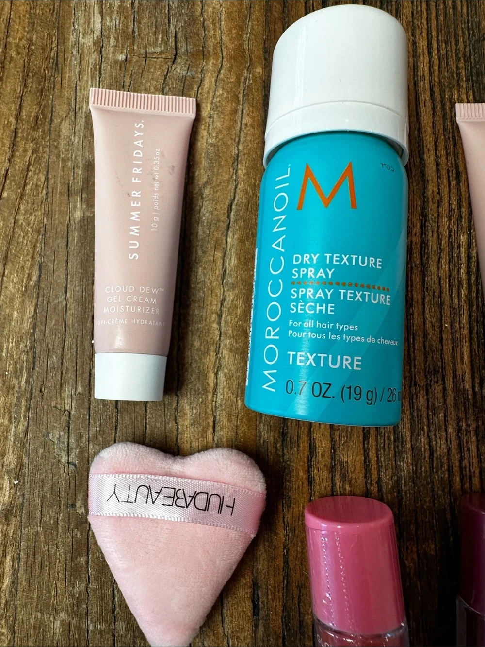 Moroccanoil Dry Texture Spray with Pink and Teal Accents - Women Makeup